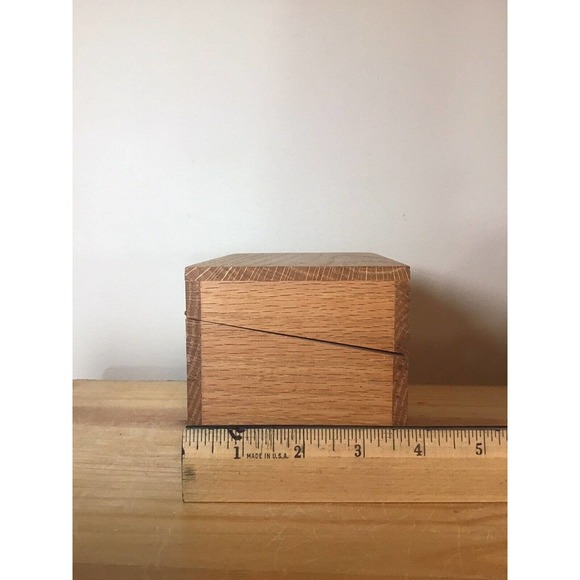 Vintage Hinged Wood Recipe Box Eagle Brand 125th Anniversary 1852-1982 - Picture 5 of 10